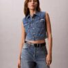 Denim Kolsuz Yelek