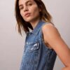 Denim Kolsuz Yelek