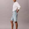 Denim Logo Bermuda Şort Denim Logo Bermuda Şort