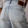 Denim Logo Bermuda Şort Denim Logo Bermuda Şort