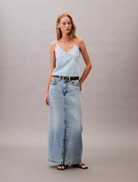 Denim Maxi Etek