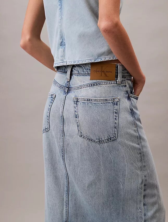 Denim Maxi Etek Denim Maxi Etek