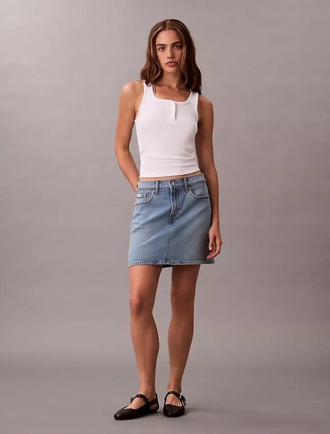 Denim Mini Etek Denim Mini Etek