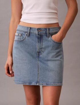 Denim Mini Etek