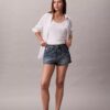 Denim Mini Şort Denim Mini Şort