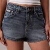 Denim Mini Şort Denim Mini Şort