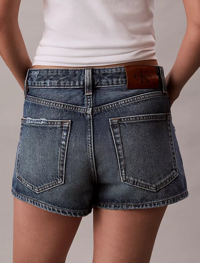 Denim Mini Şort Denim Mini Şort