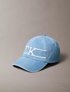 Denim Varsity Monogram Logolu Beyzbol Şapkası