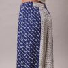 Desenli Viskon Twill Geniş Paça Pantolon