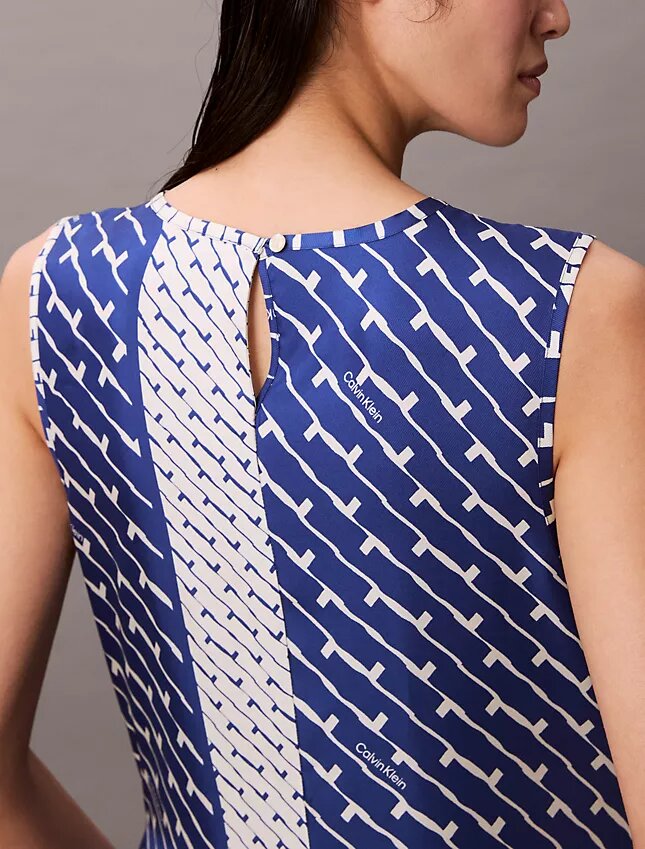 Desenli Viskon Twill Midi Elbiseler Desenli Viskon Twill Midi Elbiseler