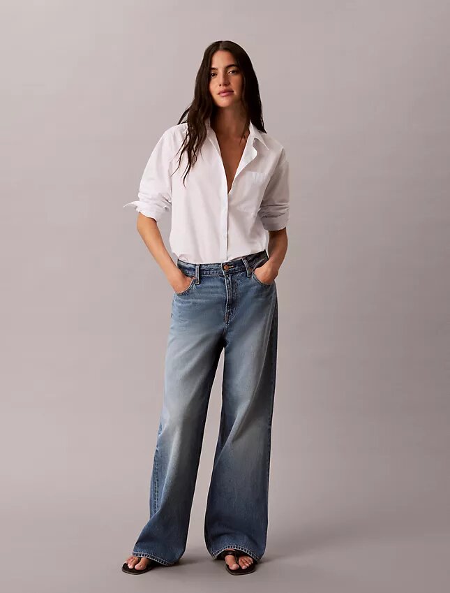Düşük Bel Bol Kesim Jean Düşük Bel Bol Kesim Jean