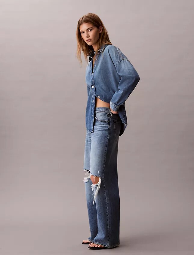 Düşük Bel Bol Kesim Jean Düşük Bel Bol Kesim Jean