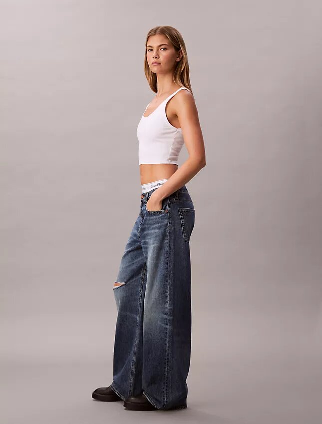 Düşük Bel Bol Kesim Jean Düşük Bel Bol Kesim Jean