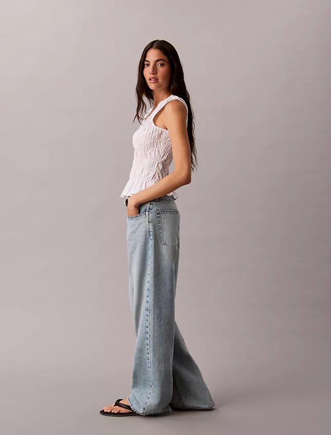 Düşük Bel Bol Kesim Jean Düşük Bel Bol Kesim Jean