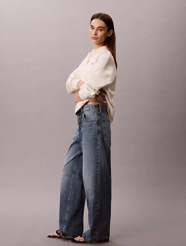 Düşük Bel Bol Kesim Jean Düşük Bel Bol Kesim Jean