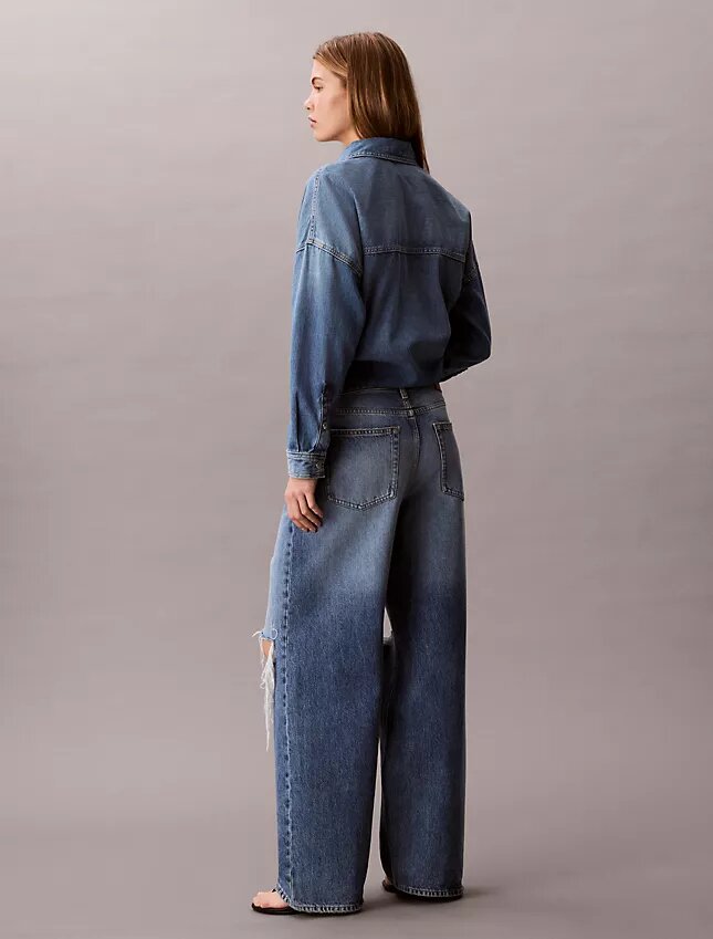 Düşük Bel Bol Kesim Jean Düşük Bel Bol Kesim Jean