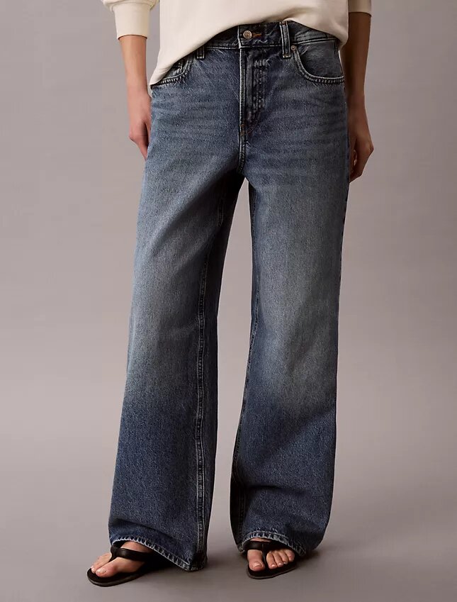 Düşük Bel Bol Kesim Jean Düşük Bel Bol Kesim Jean