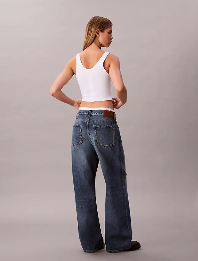 Düşük Bel Bol Kesim Jean Düşük Bel Bol Kesim Jean