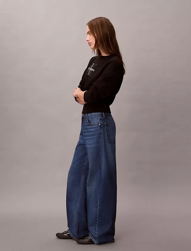 Düşük Bel Bol Kesim Jean Düşük Bel Bol Kesim Jean