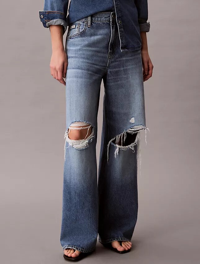 Düşük Bel Bol Kesim Jean Düşük Bel Bol Kesim Jean