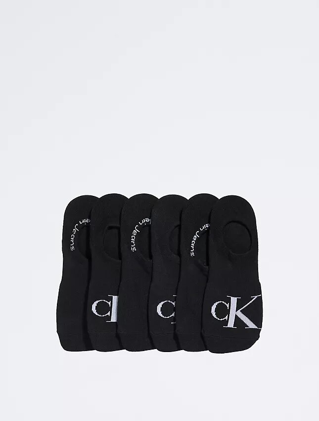 Düz Örme Monogram 6’lı Paket Çoraplar Düz Örme Monogram 6’lı Paket Çoraplar