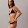 Düz Yan Bağcıklı Swim Bikini Alt Giyim