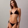 Düz Yan Bağcıklı Swim Bikini Alt Giyim