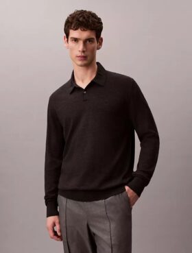 Ekstra İnce Merinos Karışımlı Polo Kazak