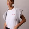 El yazısı Calvin Klein Grafikli Boxy Tişört