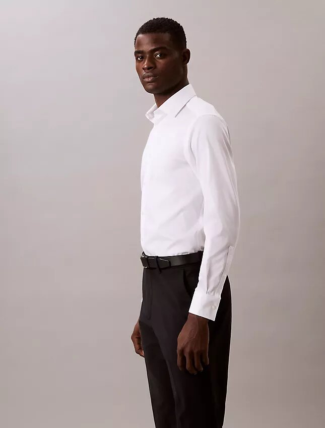 Çelik Rengi Düz Slim Fit Düğmeli Gömlek Çelik Rengi Düz Slim Fit Düğmeli Gömlek