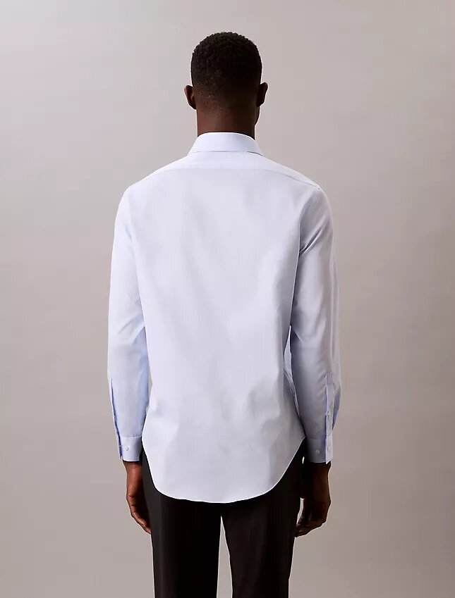 Çelik Rengi Düz Slim Fit Düğmeli Gömlek Çelik Rengi Düz Slim Fit Düğmeli Gömlek