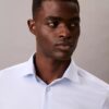 Çelik Rengi Düz Slim Fit Düğmeli Gömlek Çelik Rengi Düz Slim Fit Düğmeli Gömlek