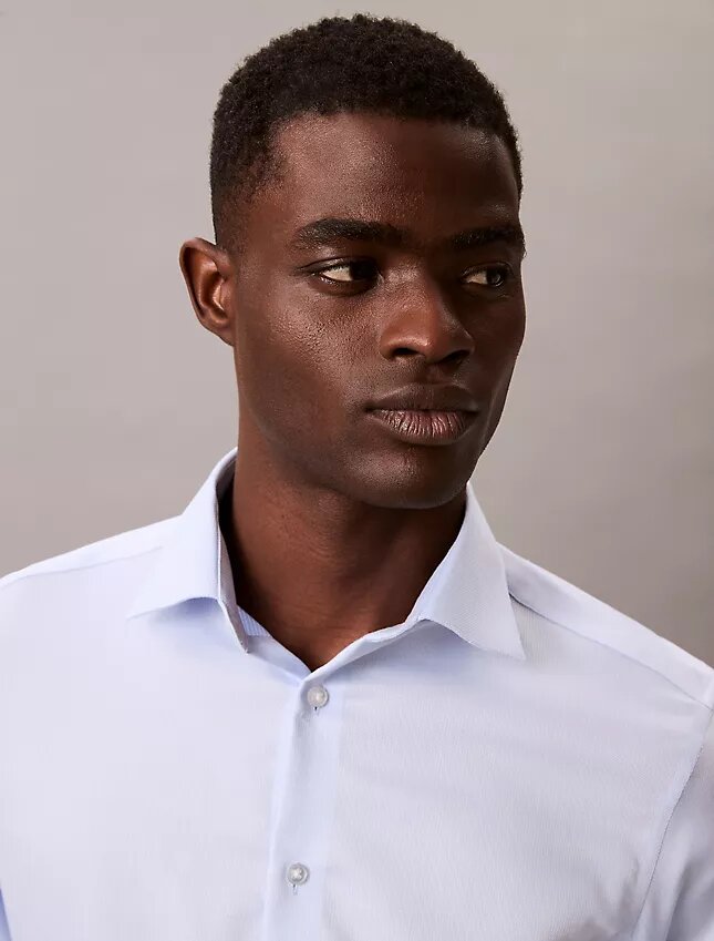 Çelik Rengi Düz Slim Fit Düğmeli Gömlek Çelik Rengi Düz Slim Fit Düğmeli Gömlek