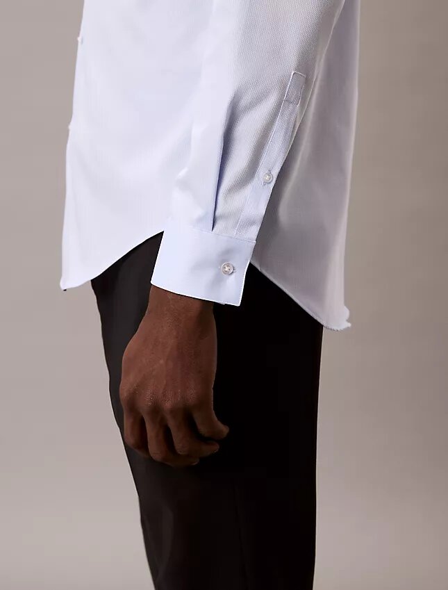 Çelik Rengi Düz Slim Fit Düğmeli Gömlek Çelik Rengi Düz Slim Fit Düğmeli Gömlek