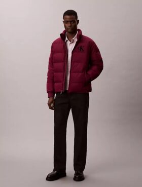 Şenil Monogramlı Puffer Ceket
