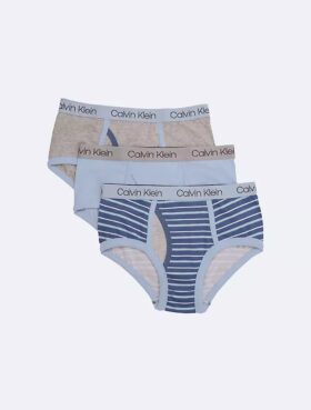 Erkek Çocuk Cotton Stretch Logolu 3’lü Paket Külot