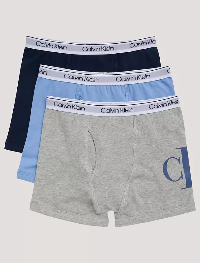 Erkek Çocuk Monogram Pamuklu Cotton Stretch 3’lü Boxer Brief Seti Erkek Çocuk Monogram Pamuklu Cotton Stretch 3’lü Boxer Brief Seti