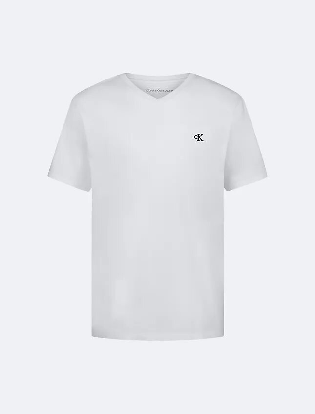 Erkek Çocuk Monogram V Yaka Tişört Erkek Çocuk Monogram V Yaka Tişört