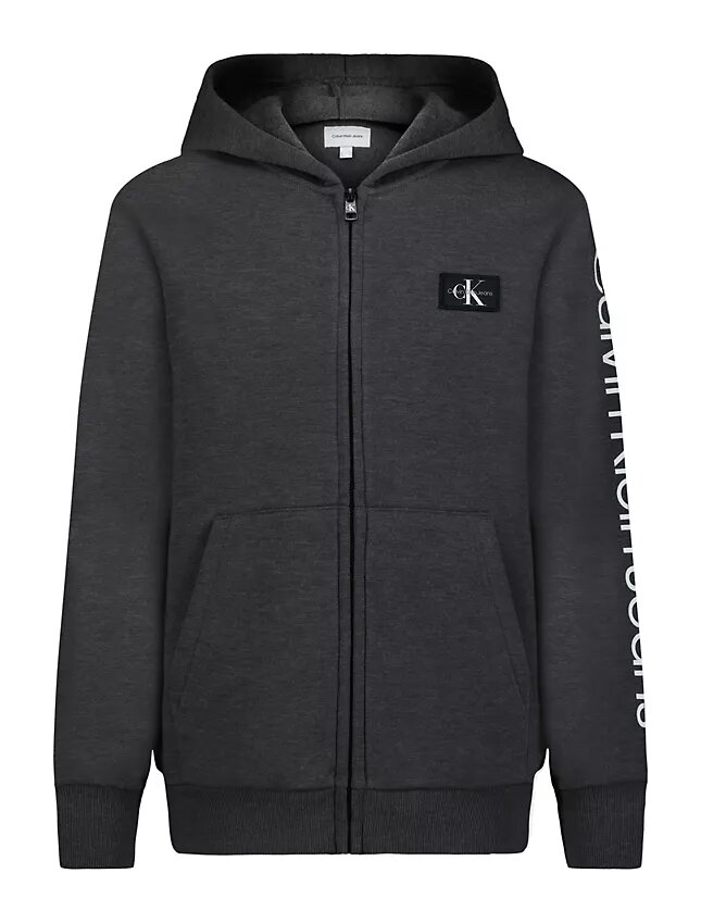 Erkek Çocuk Monologo Yama Fermuarlı Kapüşonlu Sweatshirt Erkek Çocuk Monologo Yama Fermuarlı Kapüşonlu Sweatshirt