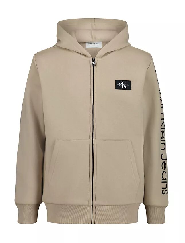 Erkek Çocuk Monologo Yama Fermuarlı Kapüşonlu Sweatshirt Erkek Çocuk Monologo Yama Fermuarlı Kapüşonlu Sweatshirt