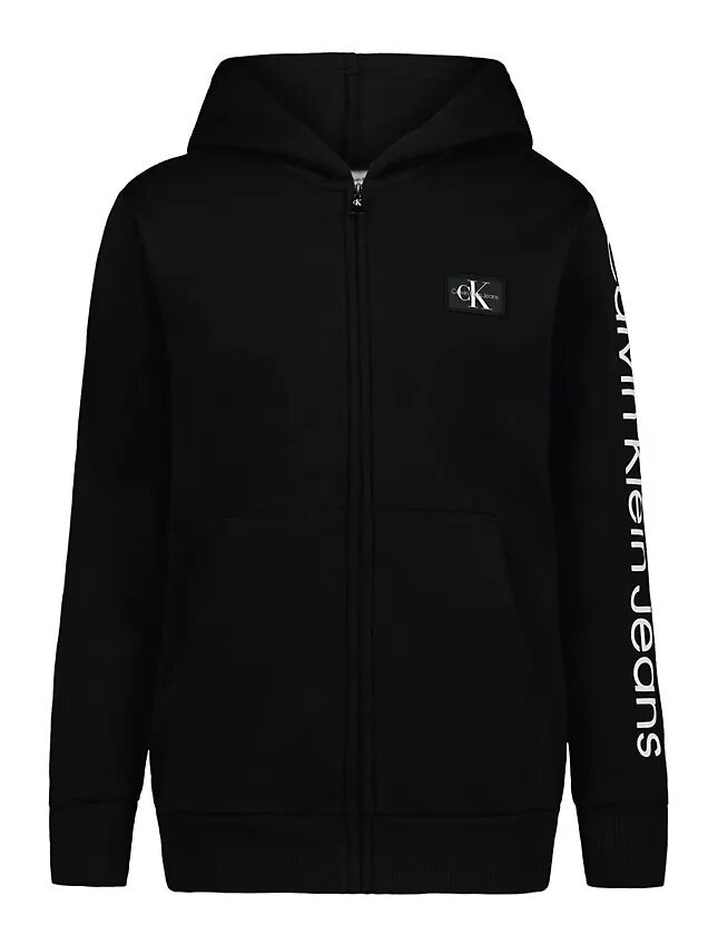 Erkek Çocuk Monologo Yama Fermuarlı Kapüşonlu Sweatshirt Erkek Çocuk Monologo Yama Fermuarlı Kapüşonlu Sweatshirt