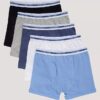 Erkek Çocuk Pamuklu Cotton Stretch 5’li Paket Boxer Brief Erkek Çocuk Pamuklu Cotton Stretch 5’li Paket Boxer Brief