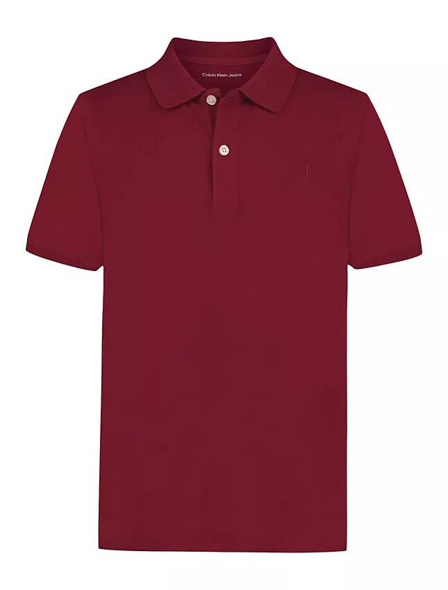 Erkek Çocuk Tonlu Monogram Polo Gömlek Erkek Çocuk Tonlu Monogram Polo Gömlek