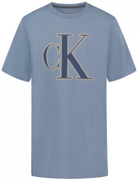 Erkek Çocuk Zincir Dikişli Monogram Logolu Tişört