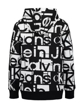 Erkek Çocuklar İçin Tonlu Grafik Logolu Kapüşonlu Sweatshirt