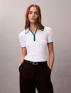 Çeyrek Fermuarlı Klasik Polo Gömlek
