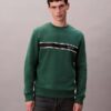 Fleece Çizgili Klasik Sweatshirt Fleece Çizgili Klasik Sweatshirt
