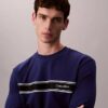 Fleece Çizgili Klasik Sweatshirt Fleece Çizgili Klasik Sweatshirt