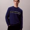 Fleece Çizgili Klasik Sweatshirt Fleece Çizgili Klasik Sweatshirt
