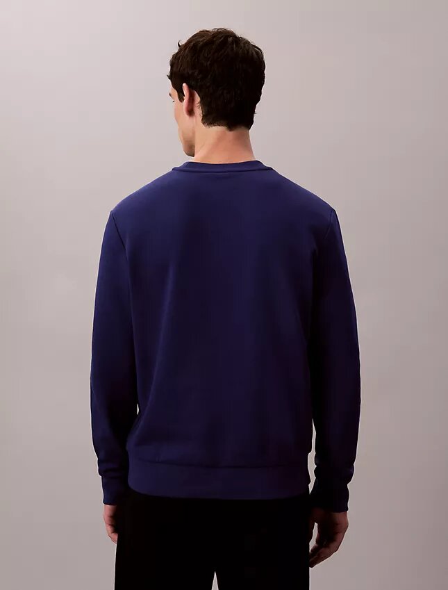 Fleece Çizgili Klasik Sweatshirt Fleece Çizgili Klasik Sweatshirt